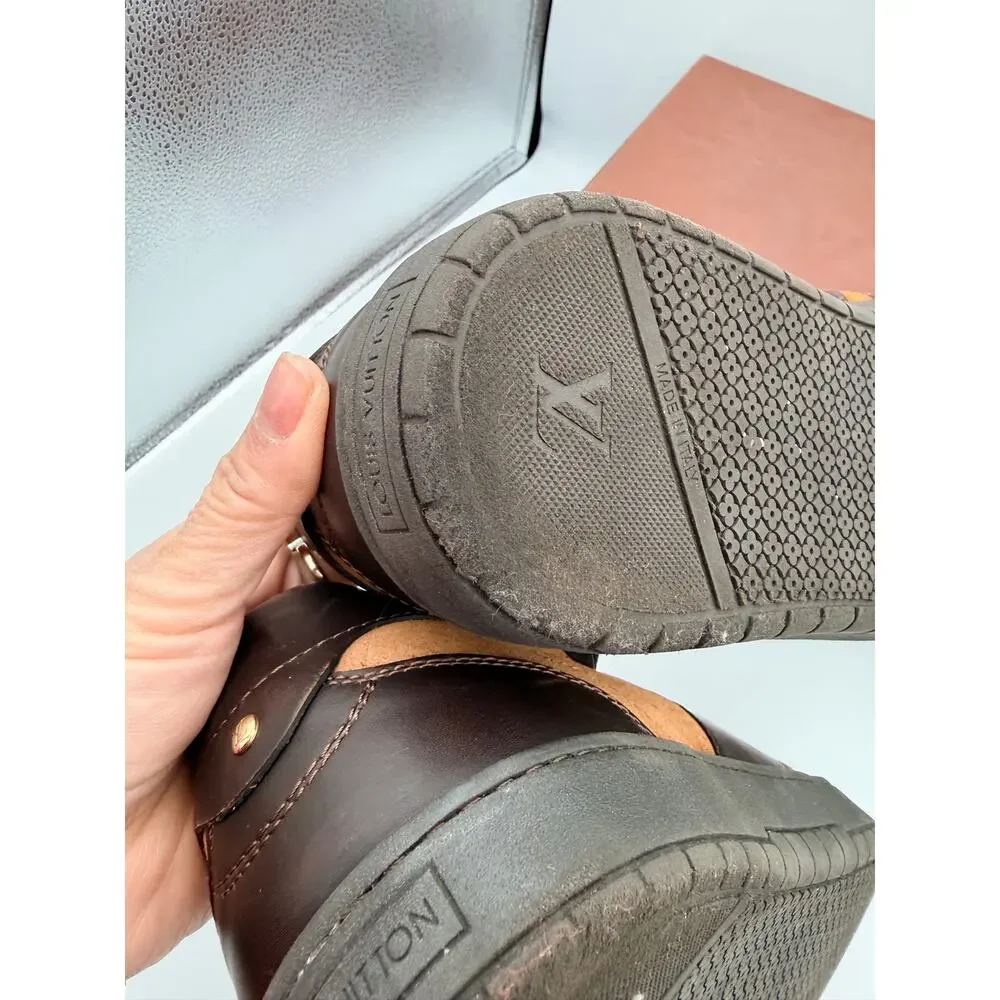 Authentic LOUIS VUITTON MENS SHOE brown 10.5 LV - 11.5-12 US